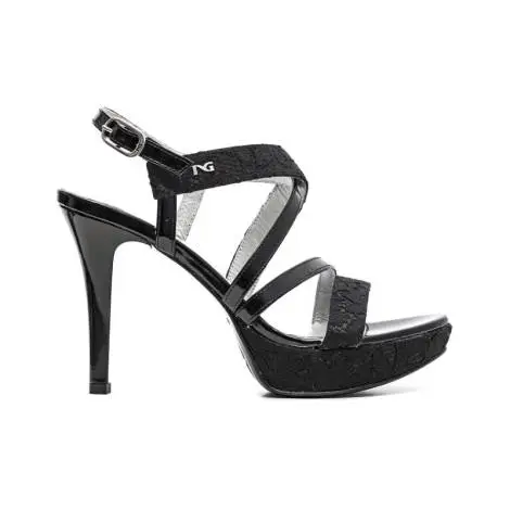 Nero Giardini Sandal High Hell Woman Leather Item P6 15780 DE 100 black