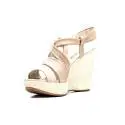 Nero Giardini Sandal wedges Woman Leather Item P615580D 410 Sand