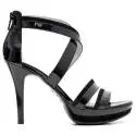 Nero Giardini Elegant Women High Heel Sandals Leather Item P615750DE 100 Black