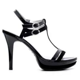 Nero Giardini Elegant Women High Heel Sandals Leather Item P615751DE 100 Black