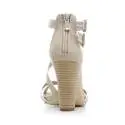 Nero Giardini Sandalo Tacco Alto Donna Pelle Articolo P615536D 410 Sabbia