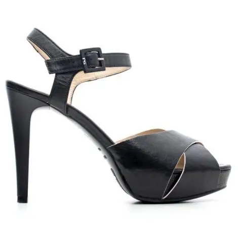 Nero Giardini Sandal High Hell Woman Leather Item P6 15790 DE 100 Black