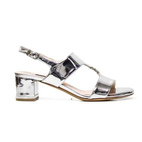 Elegant sandal Albano 4336 silver mirror