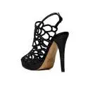 Elegant high-heeled sandal Albano 7206 GLITTER BLACK