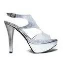 Joel Sandals Elegant Women High Heel Silver A360