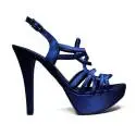 Joel Sandals Elegant Women High Heel Satin Blue A18