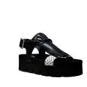Fornarina Wedge Sandals Woman With Art. PEFOK9504WVDA100 Yuki Black/Pois Blk