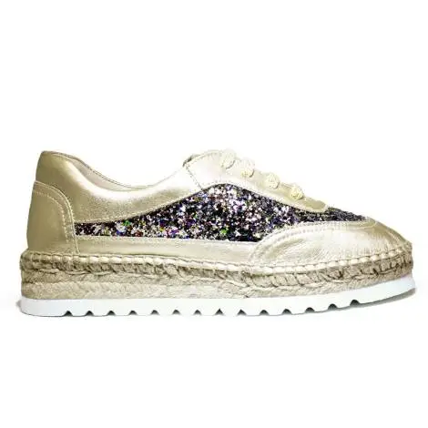 Viguera Sneakers Women With Low Wedge 1310215235091 Deportivo Glitter Multi + Baby Platinum