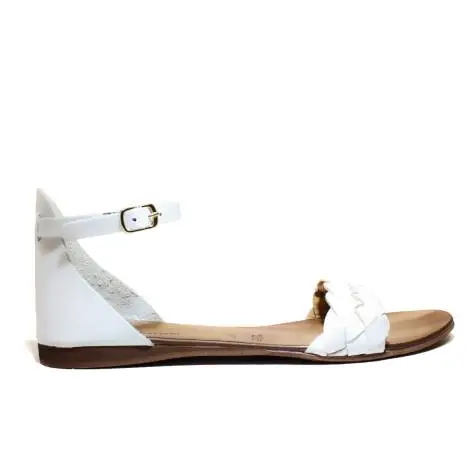 Scarpine Italiane Sandals Low Woman Treccia z10 White