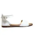 Scarpine Italiane Sandals Low Woman Fascia z10 White Pit