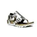 Bueno Shoes Sandalo Donna Zeppa Bassa E609 A402 Plata