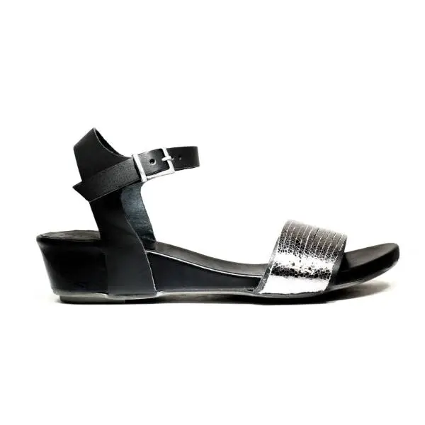 Bueno Shoes Sandalo Donna Tacco Basso SENSE A527 OLDGUN