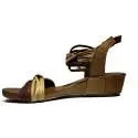 Bueno Shoes Sandalo Donna Tacco Basso SINEM A563 Oro