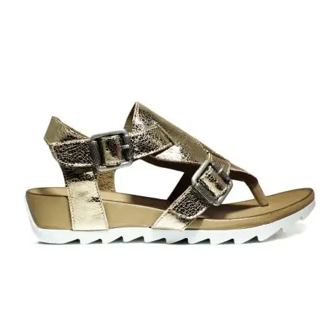 Bueno Shoes Sandals Women Wedge Low E609 A401 Gold