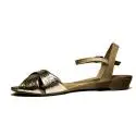 Bueno Shoes Sandalo Donna Tacco Basso KROSS A408 Oro