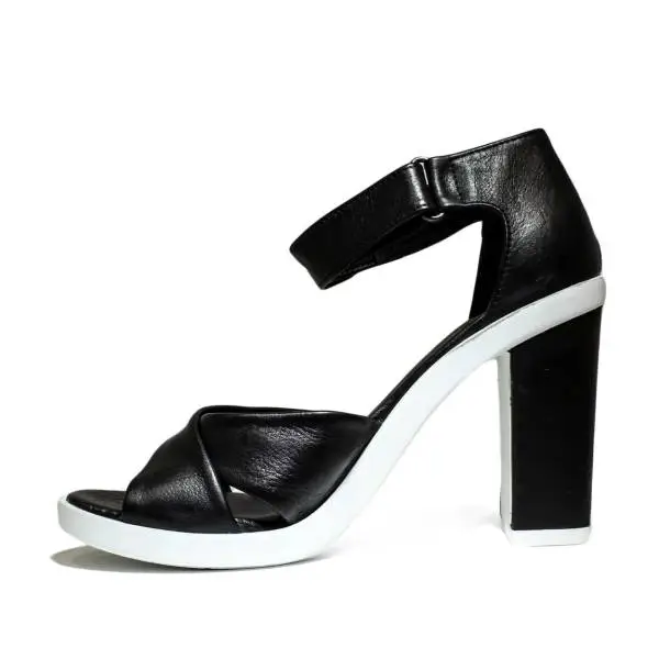 Bueno Shoes Sandalo Donna Tacco Alto VINE A117 Black