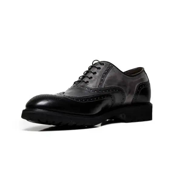 Nero Giardini woman wingtip shoes in leather A616160D 100 Nero