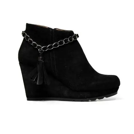 Cafènoir ankle boots with wedge TLG606 010 black