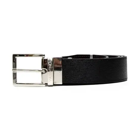 Men's leather belt leather Mario Valentino VCS06009 black