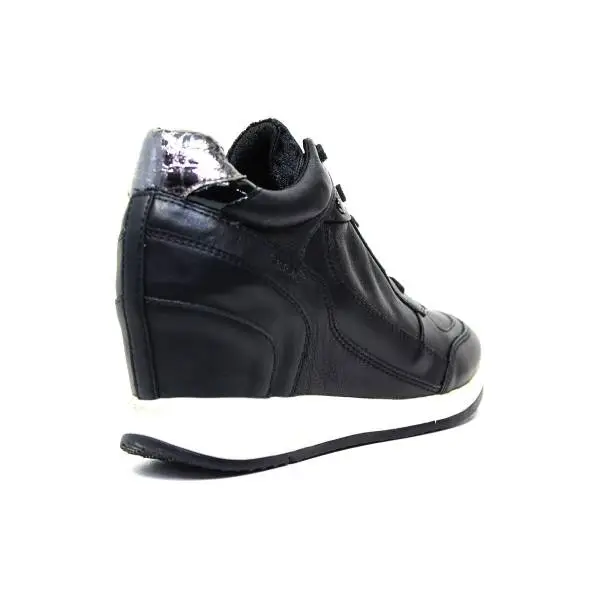 Geox D Nydame A Women's High Heel Sneakers 00085 C9997 D NYDAME A - BLACK NAPPA