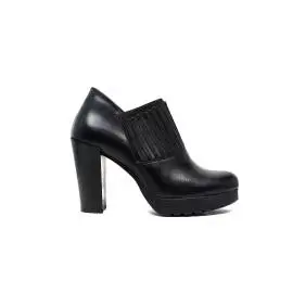 Polvere ankle boots woman high heel E409/R black calf leather