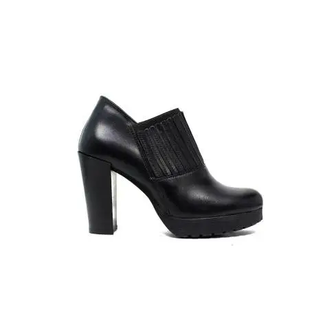 Polvere ankle boots woman high heel E409/R black calf leather