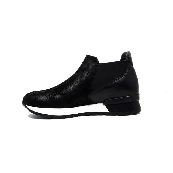 Janet Sport sneakers donna con tacco basso 38801 polacco diablo/asterix nero/nero f 265