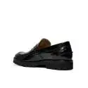 B. Young man loafer SUPER4 ABRASIVATO BLACK Italian brand