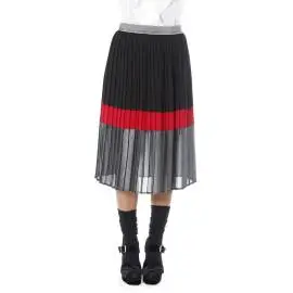 Sandro Ferrone pleated skirt C20 FG1196 AI17 three colors red, black and gray
