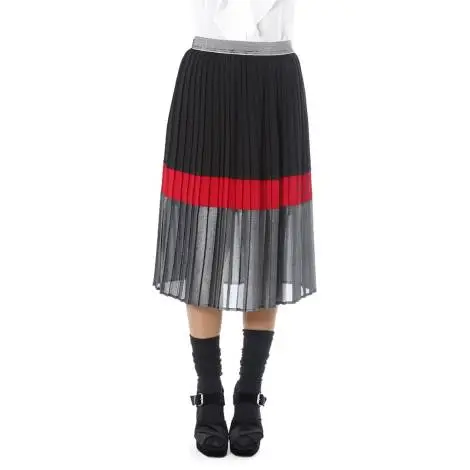 Sandro Ferrone pleated skirt C20 FG1196 AI17 three colors red, black and gray