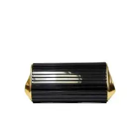 Sandro Ferrone borsa clutch A2 OBELIX AI17 in plexiglass color nero e oro