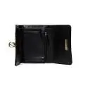Mario Valentino portafoglio donna VPS1FF43 AUBETTE in ecopelle color nero con apertura a clip