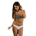 Lovable slip woman L051T White white with lace work style