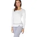 Andra pigiama donna Art. 7725 color bianco e grigio
