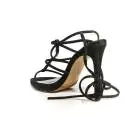 Francesco Milano sandalo con laccio alla schiava e tacco alto colore nero N16-3G-NEY