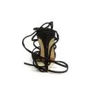 Francesco Milano sandal with slave laces and high heel black color article N16-3G-NEY