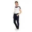 EDAS blouse woman GINOSA sleeved white and blue color