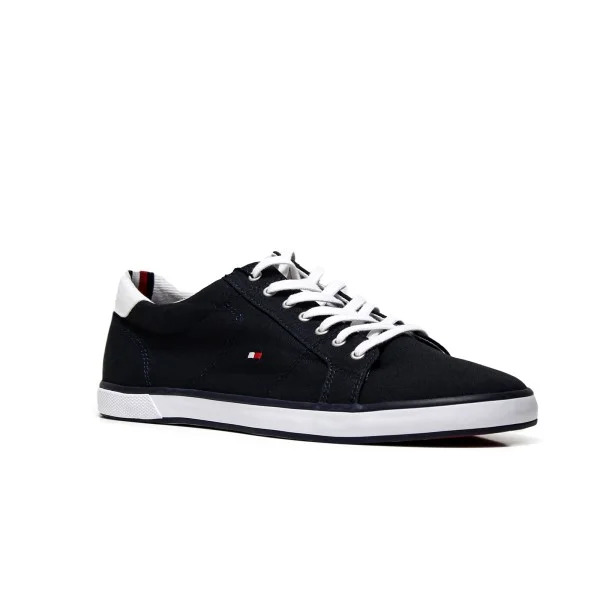 Tommy Hilfiger sneakers uomo basse FM0FM00596 color midnight in tessuto