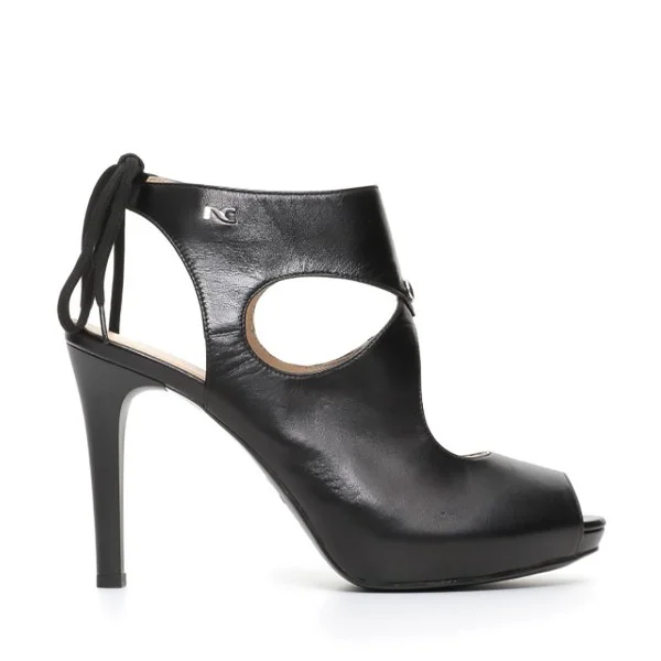 Nero Giardini women ankle boot with high heel black color article P717371DE 100