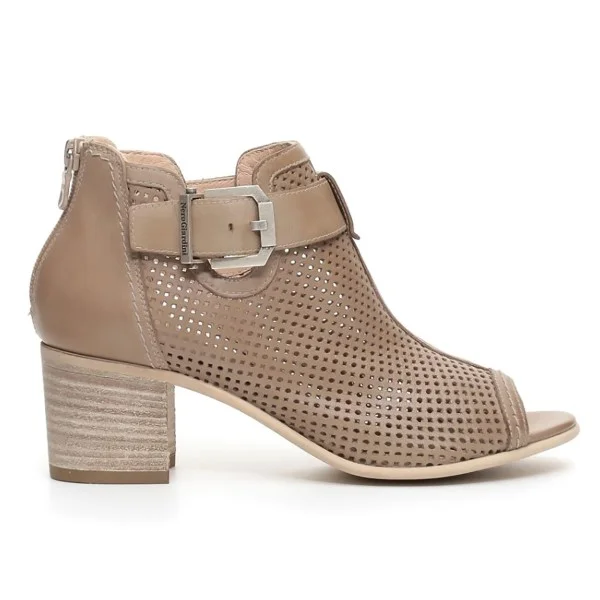 Nero Giardini woman ankle boot popped with heels turtledove color article P717020D 406