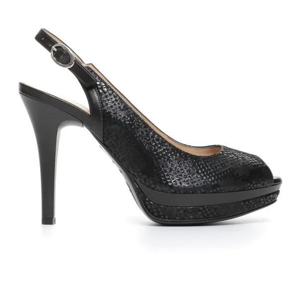 Nero Giardini Sandal Woman Color Black P717411DE 100 GOODLY NERO NAPPA 