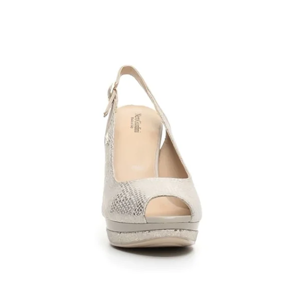 Nero Giardini sandalo donna color beige P717411DE 445 GOODLY SABLE NAPPA PANDORA ASPARA PLATO' 1