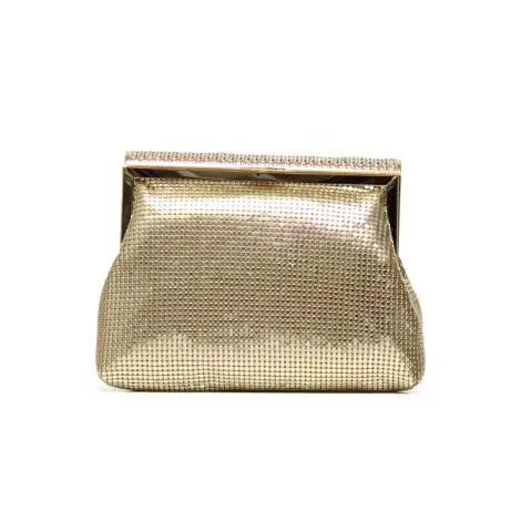 Lancetti 5246 style women clutch coin gold with rhinestone