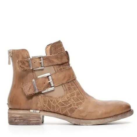 Nero Giardini women ankle boot with buckles and low heel bamboo color article P717163D 308 ROYAL BAMBOO