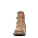 Nero Giardini women ankle boot with buckles and low heel bamboo color article P717163D 308 ROYAL BAMBOO