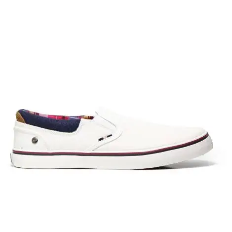 Wrangler WM171011 51 slip on man in white with multicolored lining