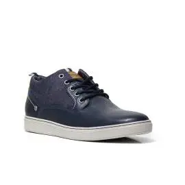 Wrangler WM171060 16 sneaker man navy-colored faux leather and fabric