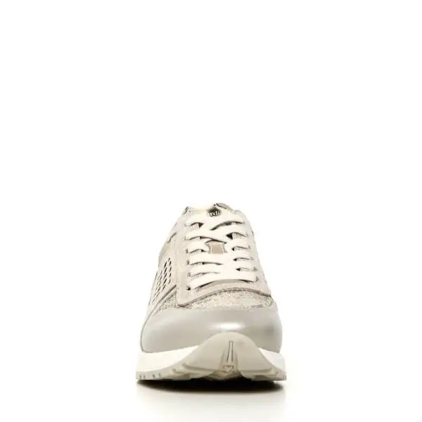 Nero Giardini sneaker for women in sable color P717220D 505 PARADISE PERL.SAVANA VELOUR SABBIA LUXURY
