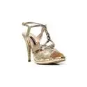 Albano 1237 sandalo elegante donna cobra platino
