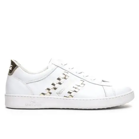 Nero Giardini Woman Sneakers Color White P717270D 707 MANAUS 0100 BIANCO T.GLASS 391 PLATINO GO